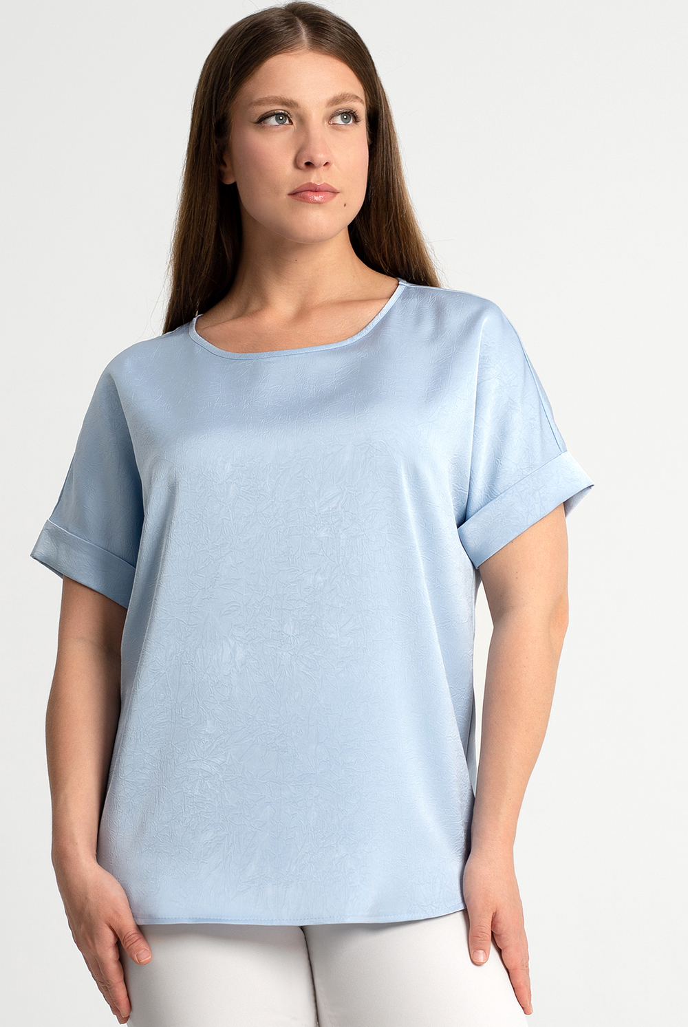 Блузка женская 4581з, голубой #270Гол094581з