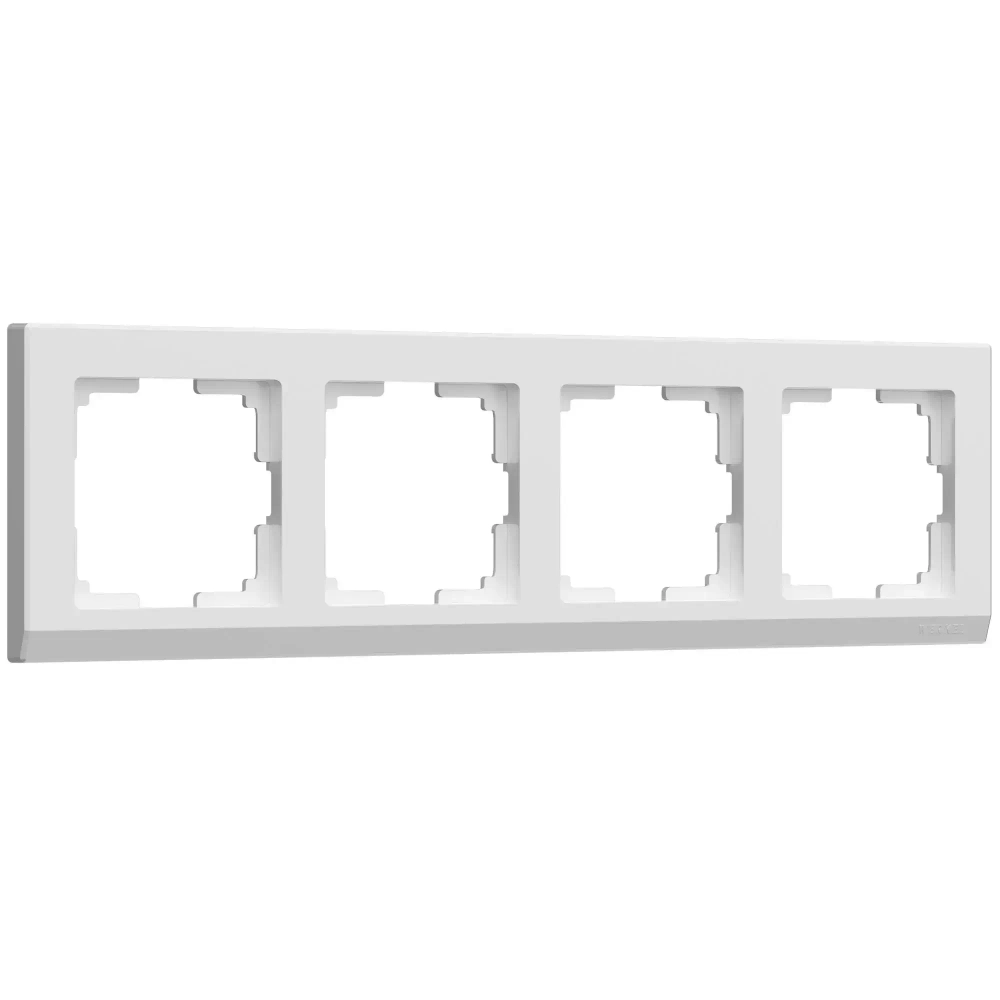 Рамка на 4 поста Stark (белый) W0041801