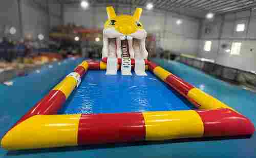 Надувная водная горка с бассейном «Бельчонок», 12*6,5*4,5 м