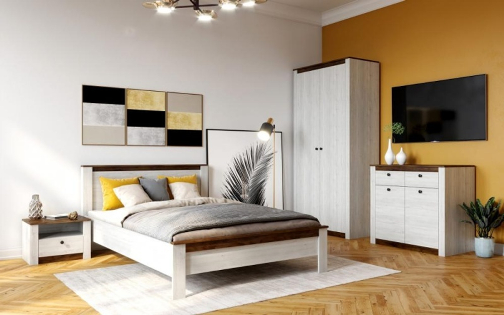 Комод  2 двери. 2 ящика."Даллас" 950х400х900
