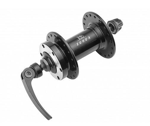 Втулка передняя XH-HUB-05FQ 32Н диск. эксц. пром. подшип. алюм. чёрная, арт.130329