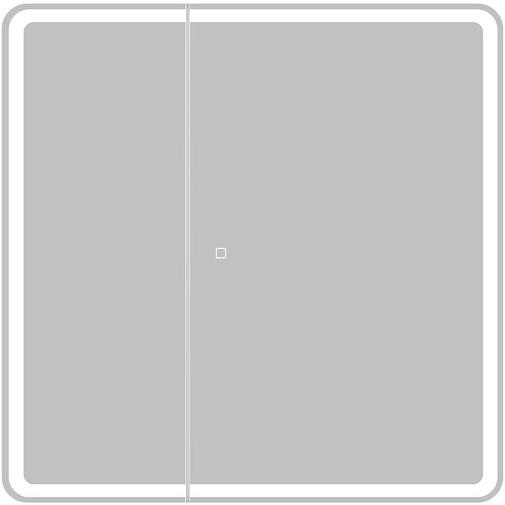 Зеркальный шкаф BelBagno Marino 80 SPC-MAR-800/800-2A-LED-TCH с подсветкой Белый