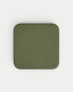 Уличный стол Esilda зеленый из цемента и стали со столешницей 70х70 см