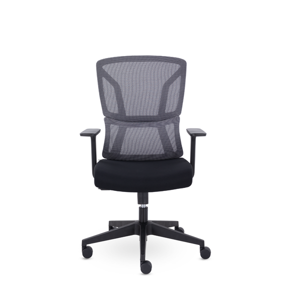 Кресло UTFC Номи М-317 черный пластик (серый/черный)