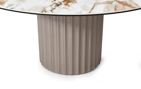 Стол обеденный Bjorn 140 керамика на стекле