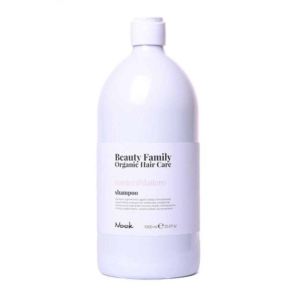 Шампунь восстанавливающий  для химически обработанных волос Nook Beauty Family Shampoo Romice&Dattero 1000мл
