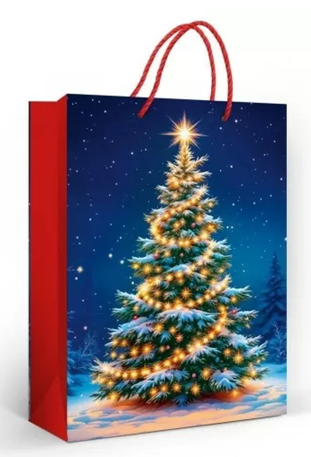 Пакет подарочный ламинированный ML "Ёлка" 70000841 (Мир поздравлений)