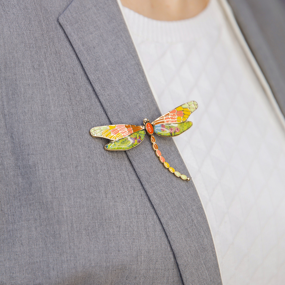 Брошь Shadore Стрекоза XZ0417.10 BR/G