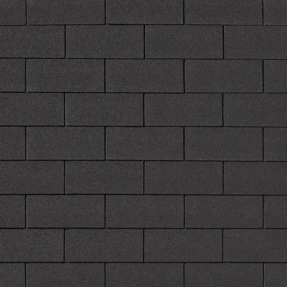 Гибкая черепица Brick Черный Quiet Tile ( Тихая черепица )