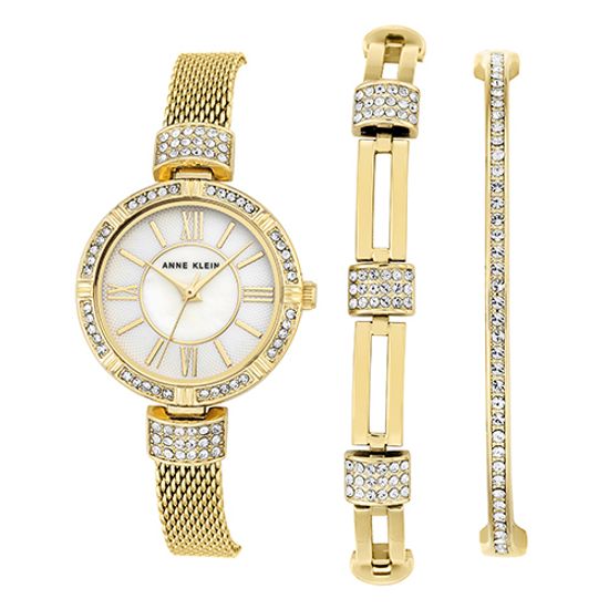 Женские наручные часы Anne Klein 2844GBST в наборе