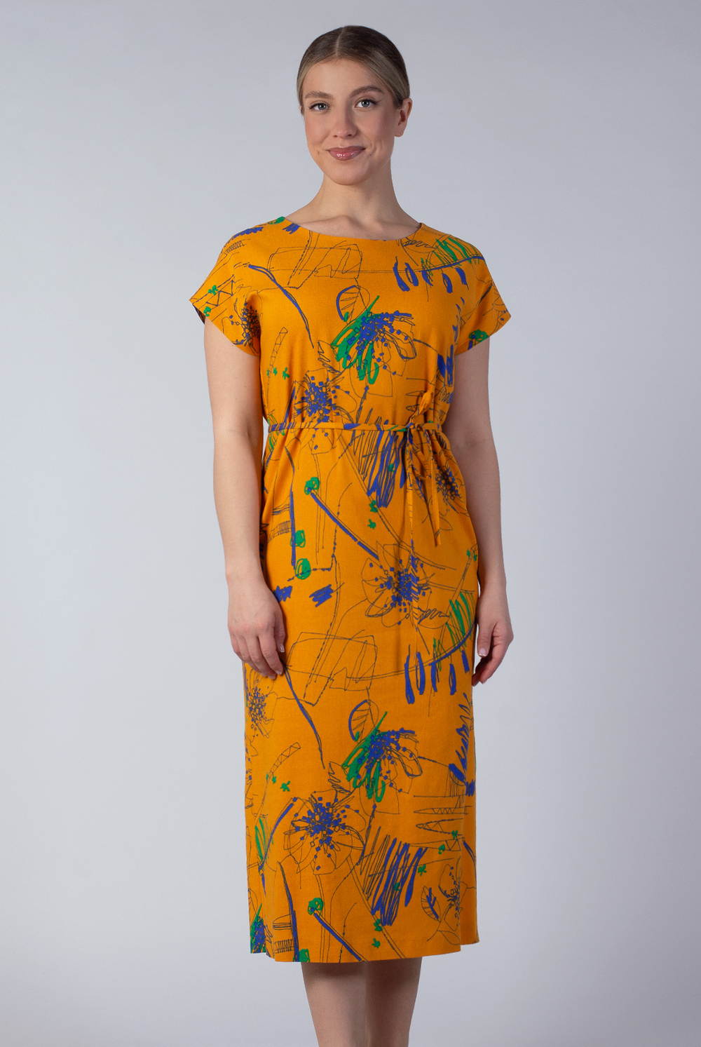 Платье женское 3946АП, Абстракция #363Абб053946АП