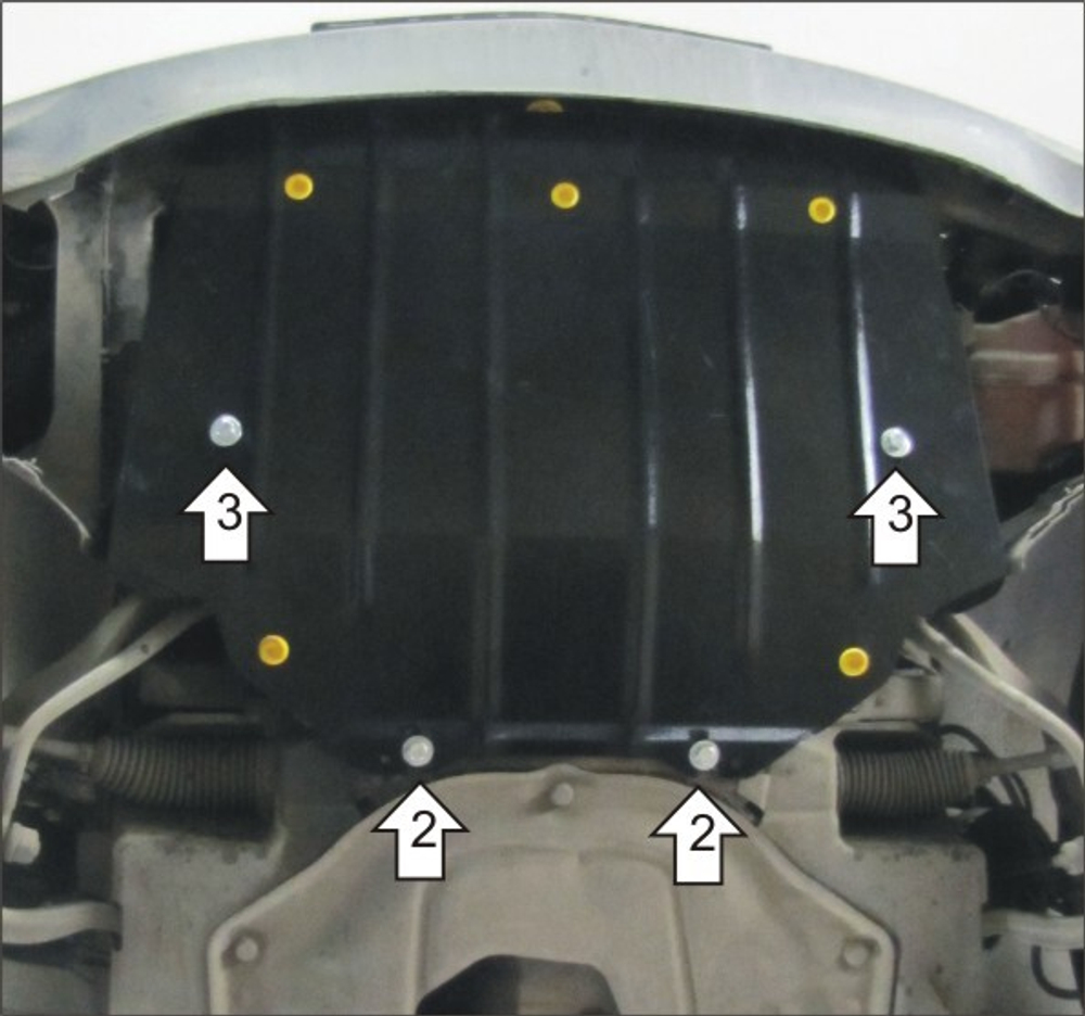 Защита Радиатора. 2 мм, Сталь. для BMW 7 (e65, E66) 2001-2008 MOTODOR.00220