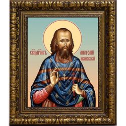 Анатолий Ивановский, священномученик, пресвитер. Икона на холсте.