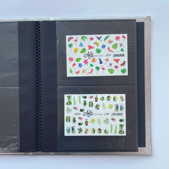 Альбом для слайдеров и наклеек, серебро