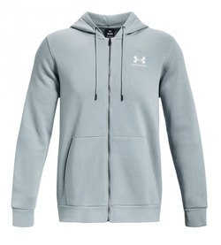 Мужская теннисная кофта Under Armour Men's UA Essential Fleece Full-Zip Hoodie - gray