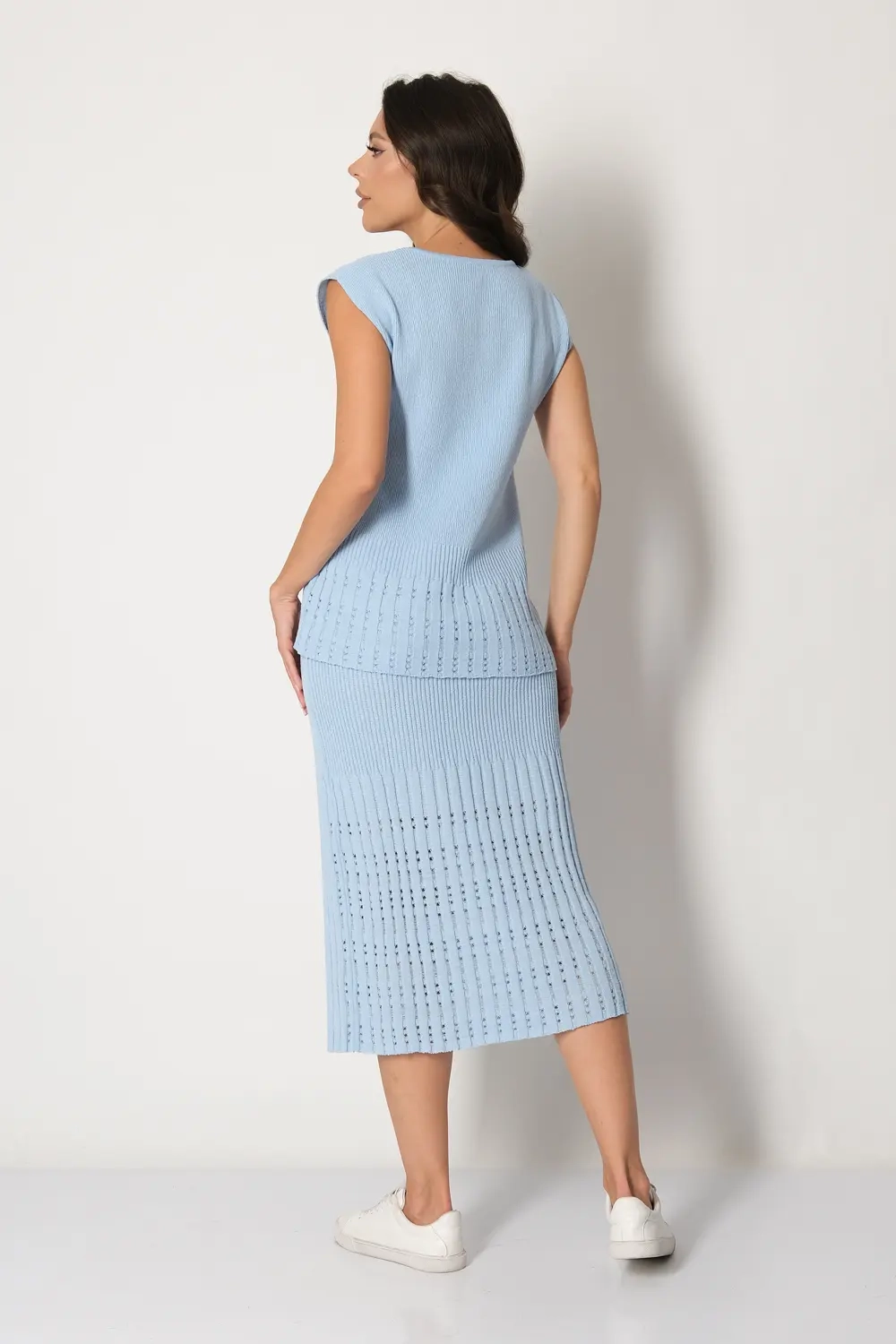 Юбка И 017/голубой