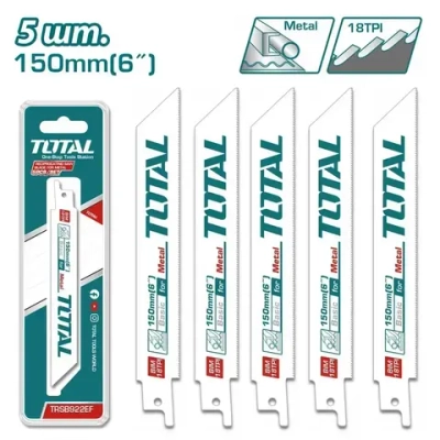 TOTAL Полотно 150 мм, шаг 18/10 мм 5 шт.