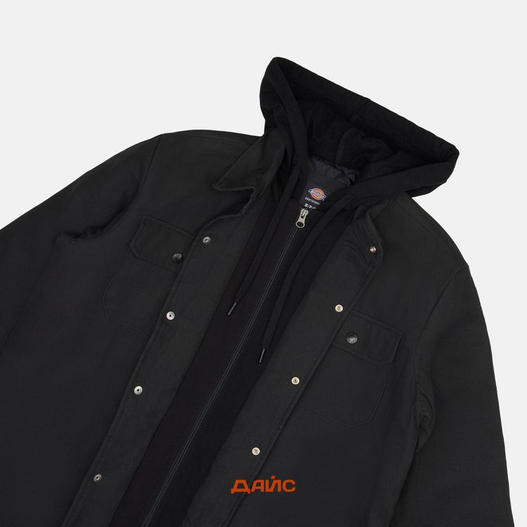 Куртка мужская Dickies Skateboarding Duck Shirt Jacket артикул:TJSK5-black - купить в магазине Дайс