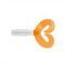 Твистер Helios Credo Double Tail 1,96&quot;/5 см Pearl &amp; Orange 10шт. (HS-27-019)