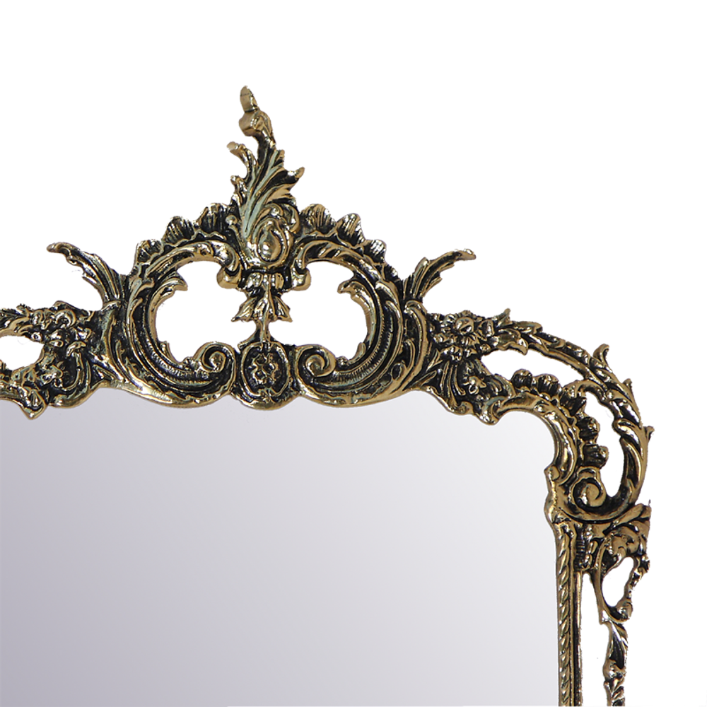 Bello De Bronze Зеркало в раме Рэтта, золото