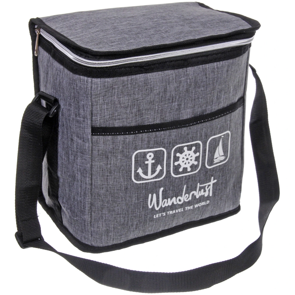 Термосумка 10 л, 24*16*24 см, M1050-1G, серый