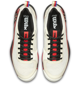 Мужские кроссовки теннисные Wilson Rush Pro 4.5 - tofu/infrared/black