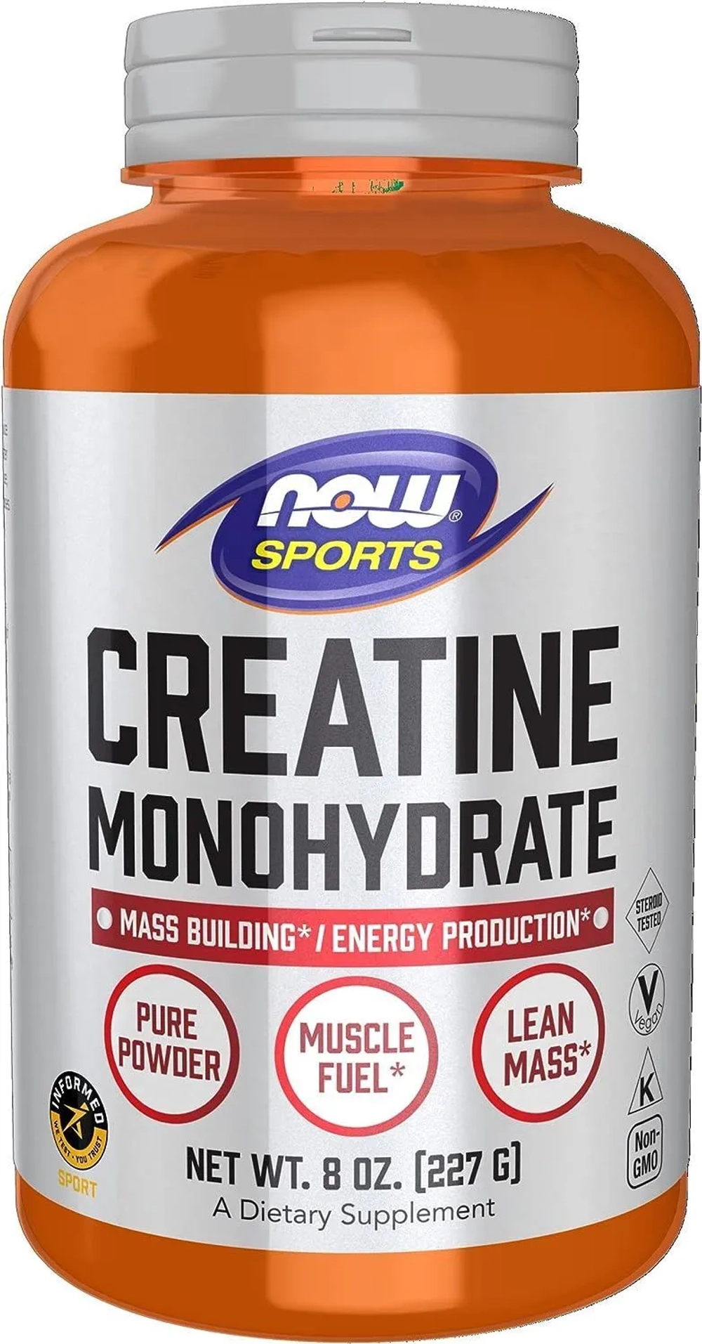 Креатин NOW Cretine Monohydrate 227 г без вкуса