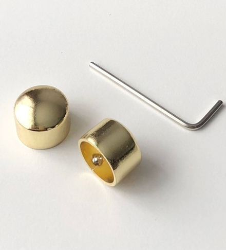 Наконечники "Заглушка" d16 мм, цвет золото глянец