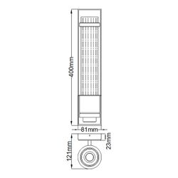 Бра для ванных комнат Quintiesse QN-WELLINGTON1-AB Quintiesse