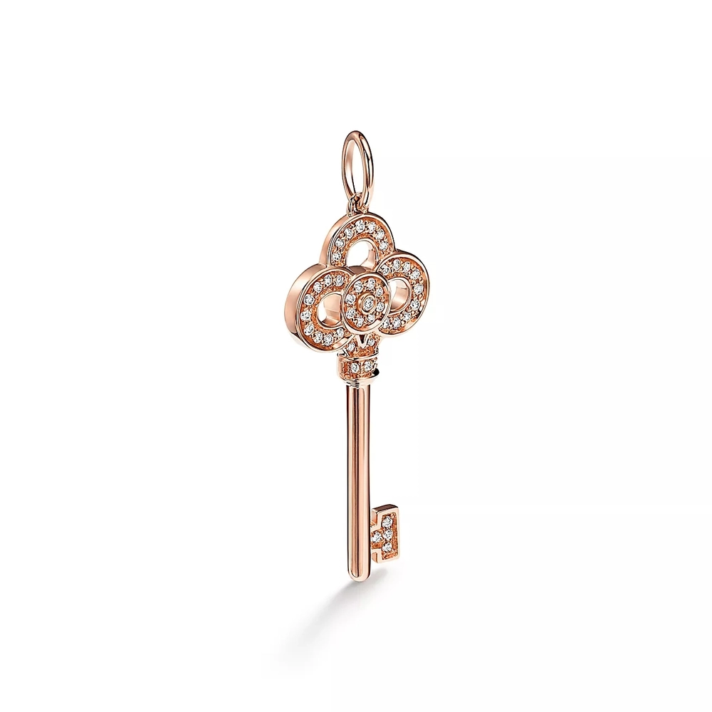Кулон из розового золота с бриллиантами, Tiffany💠 Key