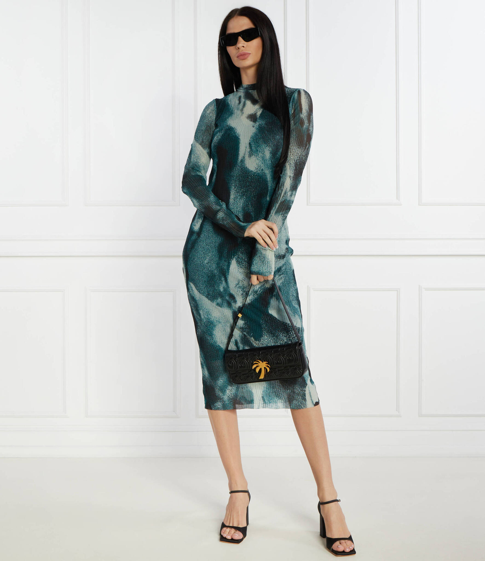 Кожаная сумка через плечо Palm Angels - черный(PWNN020R 24LEA001)