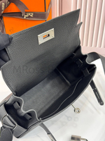 Черная сумка Hermes Kelly Messenger PM