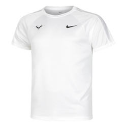 Мужское теннисное поло Nike Dri-Fit RAFA MNK Challenger T-Shirt Men - White