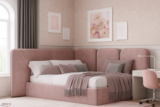 Кровать угловая Флит Дизайн проект №6