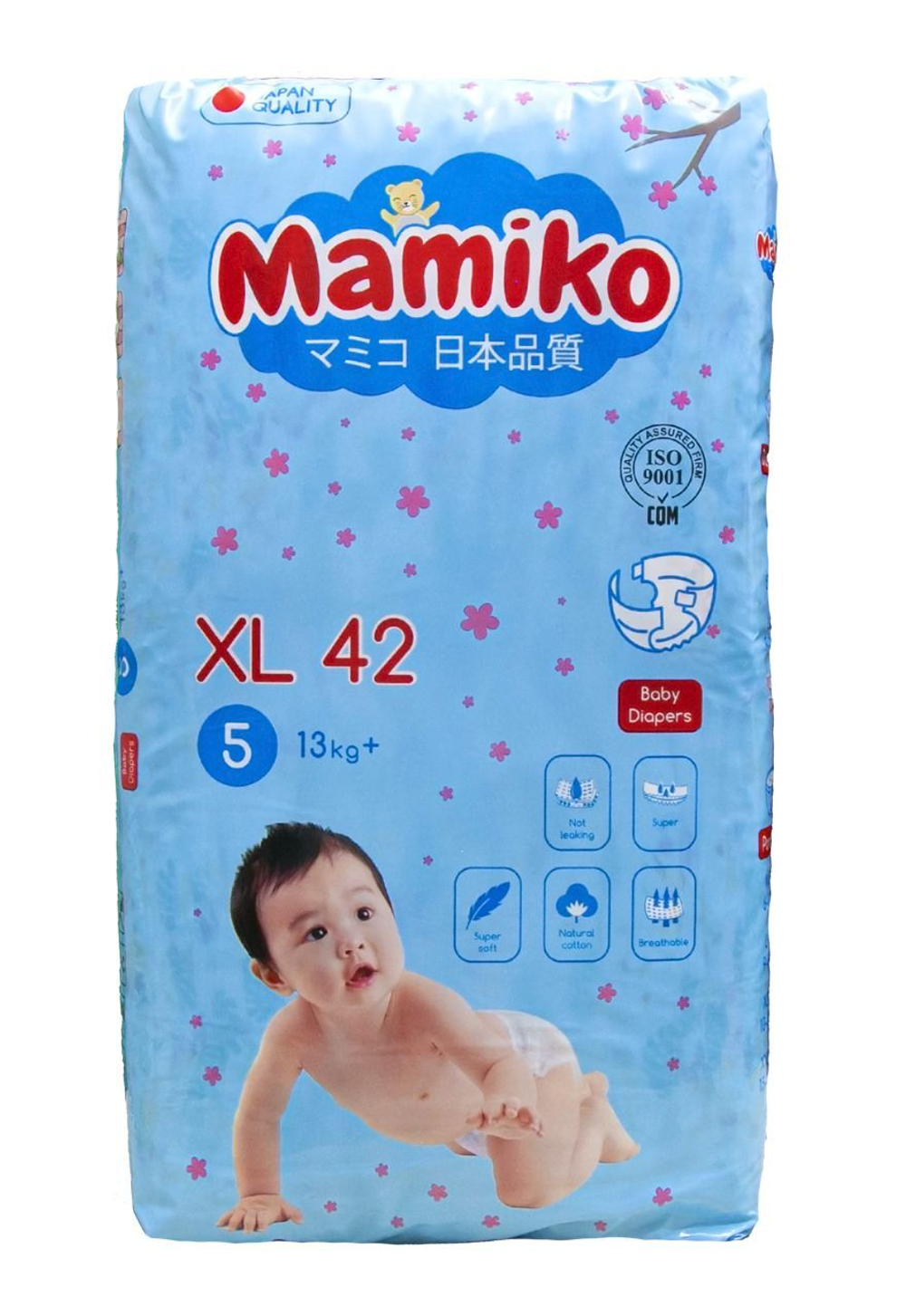 Подгузники Mamiko XL (от 13 кг) 42 шт