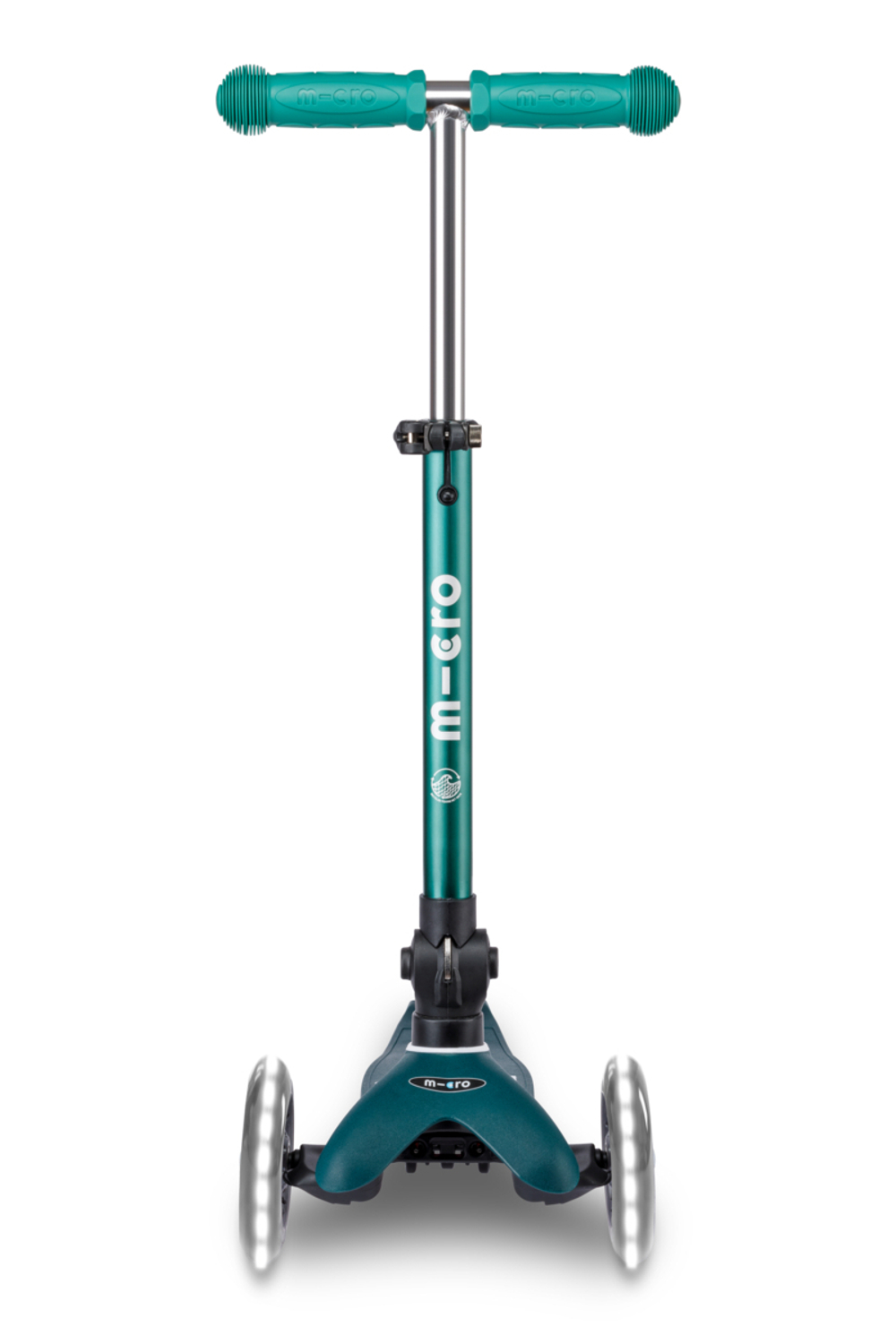 Самокат Mini Micro Deluxe складной ECO LED зеленый