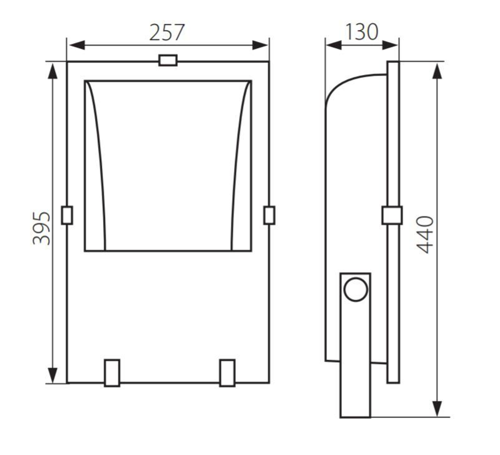 Прожектор асимметричный KANLUX REVA MTH-70/A