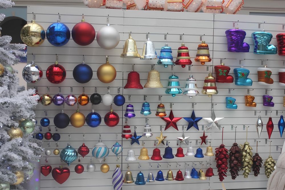 большие шары на уличную елку