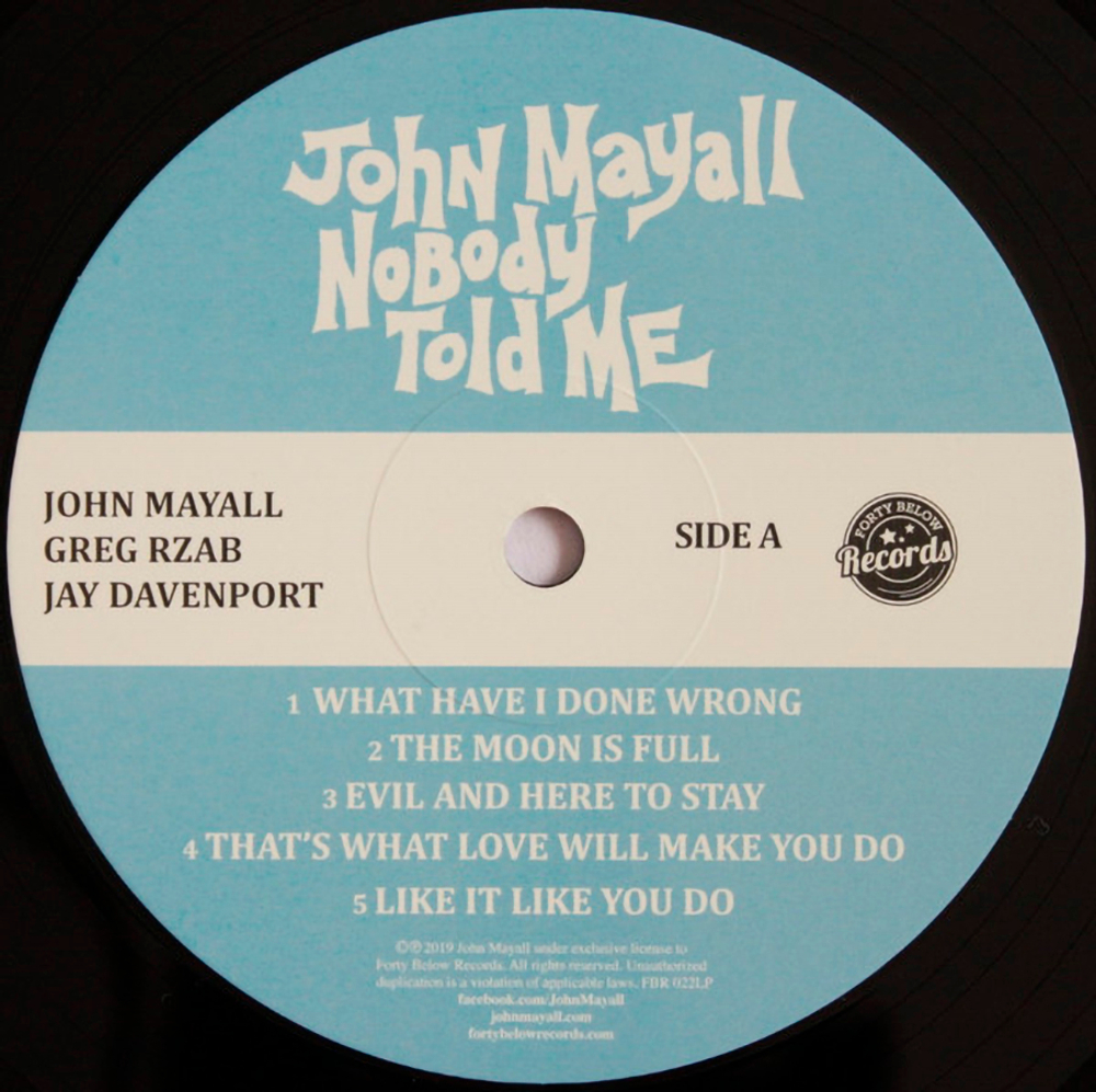 John Mayall / Nobody Told Me (LP)