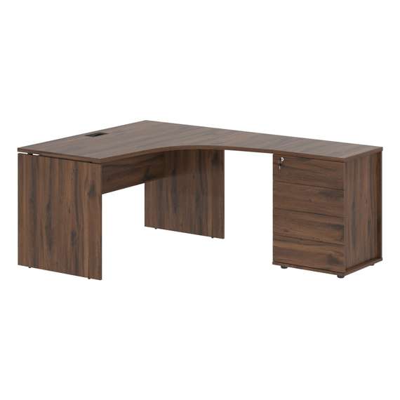 Стол эргономичный с тумбой EDCET 1318(R)  1360х1880х750 EDIS