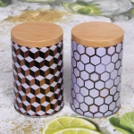 Банка для продуктов металлическая «Geometry» 900мл 9*14,5см