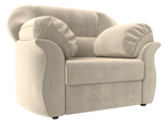 Кресло Карнелла, Бежевый, Микровельвет, 105837