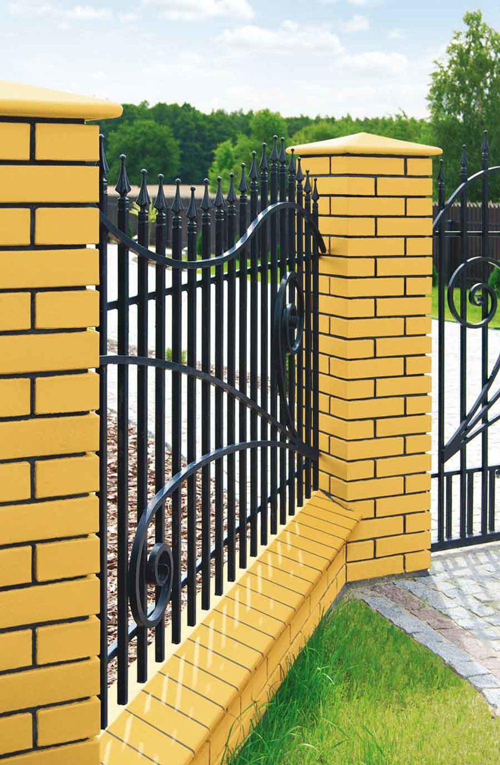 Колпак на столб забора King Klinker, Пустынная роза (10) Desert rose, 445x445x90