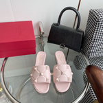 Valentino Flat Roman Stud Slide Sandal