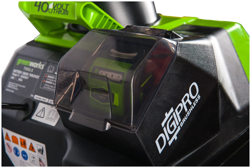 Снегоуборщик аккумуляторный GREENWORKS GD40SB G-MAX 40V,51см,1хАКБ 5 Ач и ЗУ,б/щ (2600007UG)