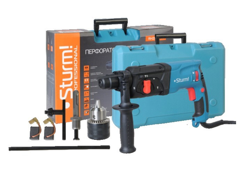 Перфоратор Штурм 1000Вт RH2510PM проф. 3 режима кейс
