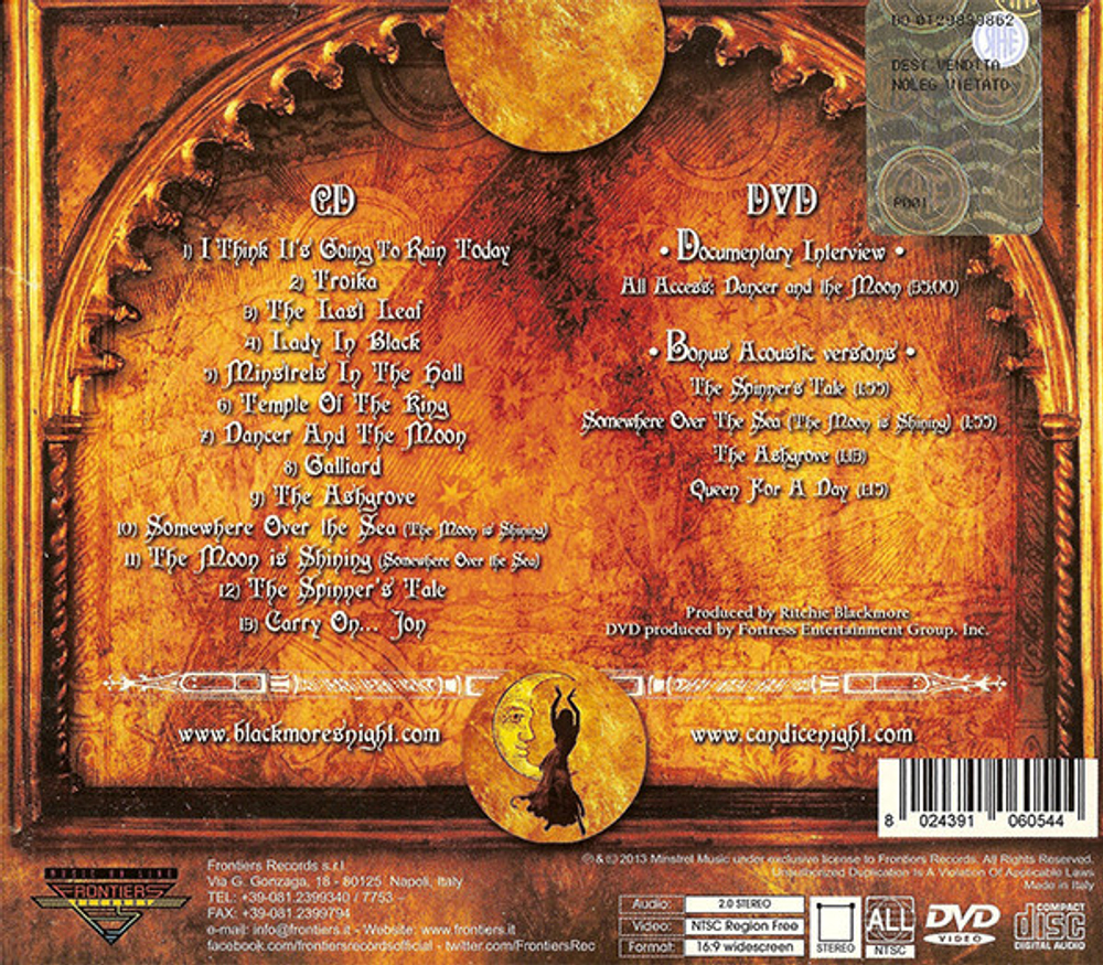 Blackmore's Night / Dancer And The Moon (CD+DVD)