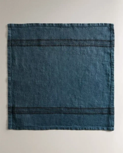 ZARA HOME САЛФЕТКА ИЗ ПЛОТНОГО ЛЬНА (НАБОР ИЗ 2 ШТ.), СИНИЙ