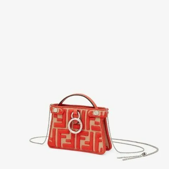 Сумка Fendi Peekaboo Iconic Mini красный