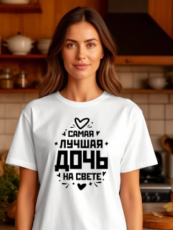 Футболка в подарок Самая Лучшая Дочь